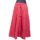 Jednobarevná polokolová bavlněná sukně červená suk5500