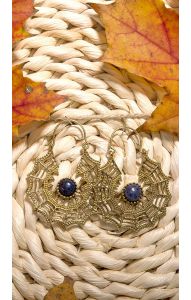 Náušnice Podzimní královna s lapisem lazuli nau1074