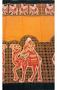 Tantra lungi s africkými vzory oranžové lu200