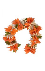 Nádherné květy do vlasů oranžové kv021