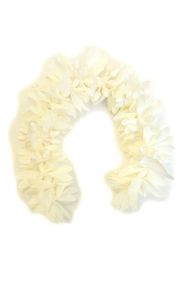 Nádherné květy do vlasů bílé kv028