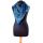 Hedvábný šátek 100% hedvábí modrý st1931