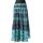 Indická dlouhá bavlněná sukně tyrkysová suk5085