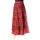 Zavinovací razítková sukně červená suk5098