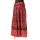 Zavinovací razítková sukně červená suk5106