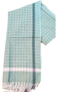 Geniální indický ručník - gamša - zelený ga221