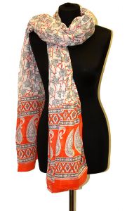 Mušelínová šálka oranžová st1137