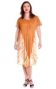 Indické letní šaty L-XXL béžové sty585