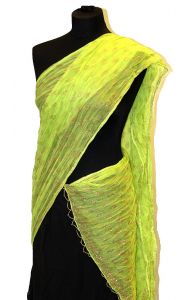 Bollywoodská dupatta sytě zelená dh1520
