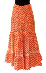 Dlouhá kanýrová sukně z vysoce kvalitní bavlny suk3477