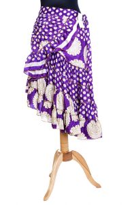 Kanýrová latino sukně fialová suk3551