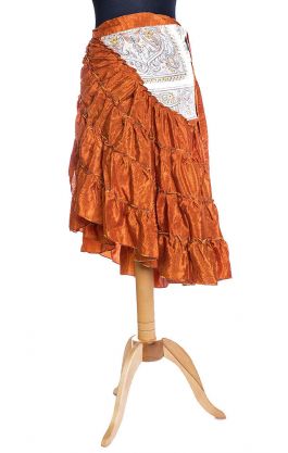Kanýrová latino sukně karamelová suk3555