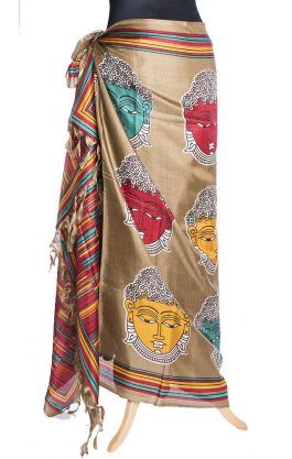 Béžový sarong - pareo sr157