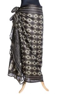 Temně hnědý sarong - pareo sr182