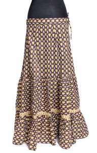 Dlouhá kanýrová sukně z vysoce kvalitní bavlny suk3702