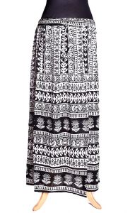 Lehká indická sukně černobílá suk3759