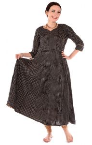 Tradiční anarkali šaty XL pun1260