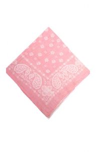 Bavlněný pin-up šátek / rouška bledě růžový st1438