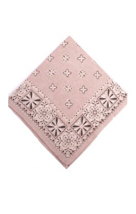 Bavlněný pin-up šátek / rouška béžový st1441