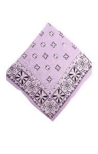 Bavlněný pin-up šátek / rouška lila st1442
