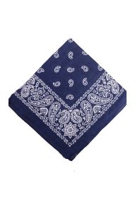 Bavlněný pin-up šátek / rouška modrý st1449
