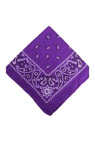 Bavlněný pin-up šátek / rouška fialový st1451