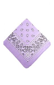 Bavlněný pin-up šátek / rouška lila st1453