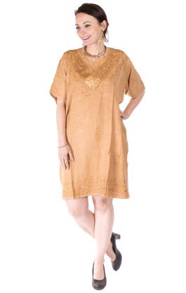 Klasické indické šaty pískové XL sty640