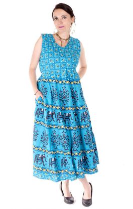 Indické šaty z bavlny sty741