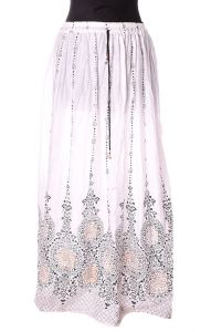Tradiční indická sukně bílá su3953