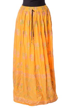 Tradiční indická sukně žlutá su3954