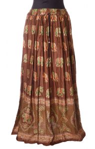 Tradiční indická sukně čokoládová su3957