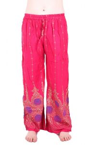 Indické palazzo kalhoty růžové kal1415