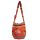 Indická bavlněná taška přes rameno se slonem červená ta331