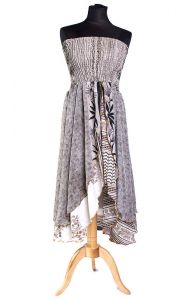 Sukně - šaty ze sárí fialová suk4753