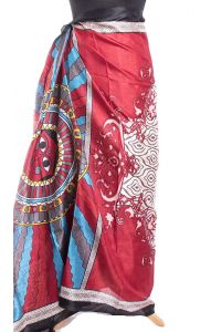 Červený sarong - pareo sr300