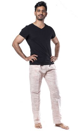 Pánské jóga kalhoty žíhané XL pk145