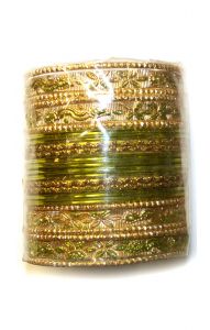 Sada náramků bangles olivová ba052