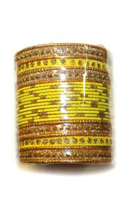 Sada náramků bangles XL žlutá ba177