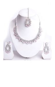 Sada šperků za super cenu stříbrno-růžová ks1560