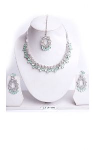 Sada šperků za super cenu stříbrno-akvamarínová ks1567