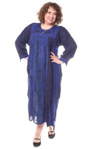 Klasické indické šaty modré XL sty829