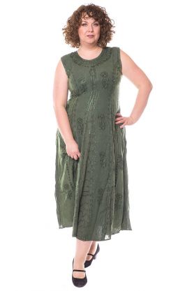 Klasické indické šaty zelené sty845