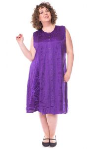 Klasické indické šaty fialové XXL sty847