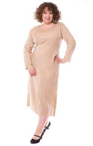 Klasické indické šaty pískové XL sty863