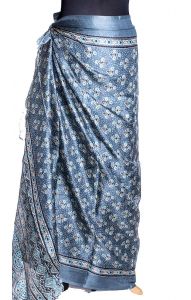 Ocelově šedý sarong-pareo sr350