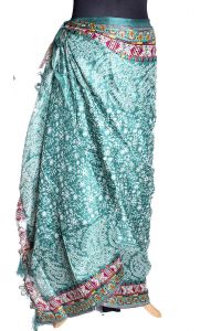 Akvamarínový sarong-pareo sr354