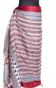 Červený sarong-pareo sr366