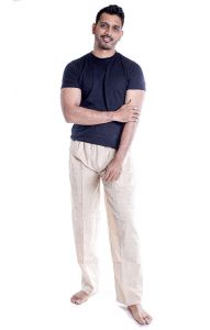 Pánské kalhoty béžové XL pk156
