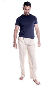 Pánské kalhoty béžové XL pk159